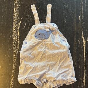 Striped Blue Whale Bodysuit for Kids